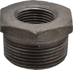 B&K Mueller - Size 1-1/4 x 3/4", Class 150, Malleable Iron Black Pipe Hex Bushing - 150 psi, Threaded End Connection - Apex Tool & Supply