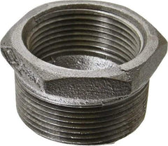 B&K Mueller - Size 1-1/2 x 1-1/4", Class 150, Malleable Iron Black Pipe Hex Bushing - 150 psi, Threaded End Connection - Apex Tool & Supply