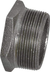 B&K Mueller - Size 2 x 1-1/4", Class 150, Malleable Iron Black Pipe Hex Bushing - 150 psi, Threaded End Connection - Apex Tool & Supply