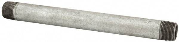 B&K Mueller - Schedule 40, 3/4 x 10" Galvanized Pipe Nipple - Threaded Steel - Apex Tool & Supply