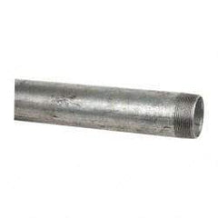 B&K Mueller - Schedule 40, 2 x 60" Galvanized Pipe Nipple - Threaded Steel - Apex Tool & Supply