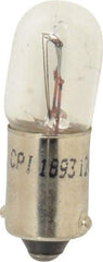 Value Collection - 12 Volt, Fleet Duty Indicator & Panel Automotive Miniature Lamp - 4.62 Watt, Clear - Apex Tool & Supply