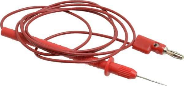 Pomona - Red Electrical Test Equipment Probe - Use with Digital Multimeters - Apex Tool & Supply