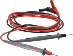 Pomona - Black/Red Electrical Test Equipment Leads Set - Use with Digital Multimeters - Apex Tool & Supply