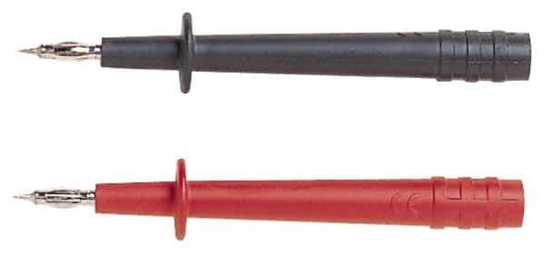 Pomona - Black/Red Electrical Test Equipment Probe Set - Use with Pomona 5907A, 5908A, 5909A Test Lead, Standard Banana Plugs - Apex Tool & Supply