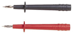 Pomona - Black/Red Electrical Test Equipment Probe Set - Use with Pomona 5907A, 5908A, 5909A Test Lead, Standard Banana Plugs - Apex Tool & Supply