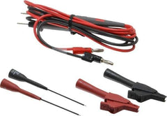 Pomona - Black/Red Electrical Test Equipment Probe Set - Use with Banana Plugs, Digital Multimeters - Apex Tool & Supply