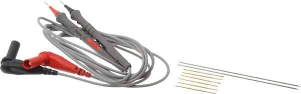 Pomona - Red/Black Electrical Test Equipment Probe - Use with Digital Multimeters - Apex Tool & Supply