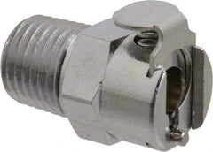 CPC Colder Products - 1/4 NPT Brass, Quick Disconnect, Coupling Body - 250 Max psi, -40 to 180°F, 2" OAL x 0.63" Overall Height, Chrome Plated - Apex Tool & Supply