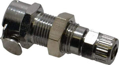 CPC Colder Products - 1/4" Outside Diam, Chrome Plated Brass Push-to-Connect Female Connector - 250 Max psi, Buna Nitrile O-Ring - Apex Tool & Supply