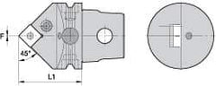 Kennametal - Neutral Cut, Size KM63, SN.. Insert Compatiblity, External Modular Turning & Profiling Cutting Unit Head - 60mm Head Length, Through Coolant, Series Kenlever - Apex Tool & Supply