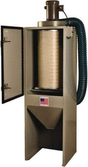 Value Collection - 1-1/2 hp, 600 CFM Sandblaster Dust Collector - 76" High x 21" Diam - Apex Tool & Supply