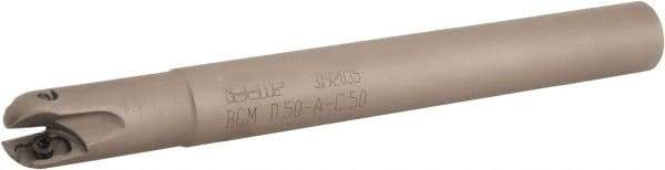 Iscar - 1/2" Cut Diam, 0.4" Max Depth of Cut, 1/2" Shank Diam, 4.72" OAL, Indexable Ball Nose End Mill - 1.18" Head Length, Straight Shank, BCM Toolholder, BCR... Insert - Apex Tool & Supply