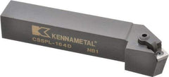 Kennametal - CSSP, Left Hand Cut, 45° Lead Angle, 1" Shank Height x 1" Shank Width, Positive Rake Indexable Turning Toolholder - 6" OAL, SP..42. Insert Compatibility, Series Kendex - Apex Tool & Supply