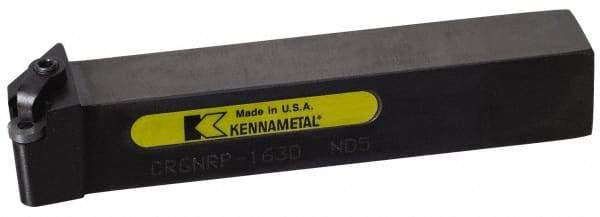 Kennametal - CRGN, Left Hand Cut, 8° Lead Angle, 1" Shank Height x 1" Shank Width, Negative Rake Indexable Turning Toolholder - 6" OAL, RN..32. Insert Compatibility, Series Kendex - Apex Tool & Supply