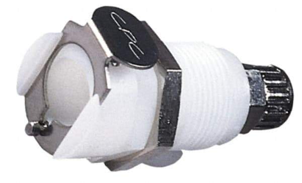 CPC Colder Products - 1/4" OD, Acetal Push-to-Connect Female Connector - 120 Max psi, White - Apex Tool & Supply