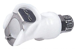 CPC Colder Products - 1/4" OD, Acetal Push-to-Connect Male Connector - 120 Max psi, White - Apex Tool & Supply