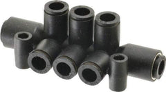 Legris - Nylon Push-to-Connect Tube Double Multiple Tee with Mounting Holes - 290 Max psi, Black - Apex Tool & Supply