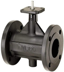 NIBCO - 2" Pipe, Flanged Butterfly Valve - Bare Stem Handle, Ductile Iron Body, Polyamide Seat, 285 WOG, EPDM Coated Ductile Iron Disc, Stainless Steel Stem - Apex Tool & Supply