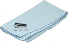 Rubbermaid - Dry Microfiber Wipes - 16" x 16" Sheet Size, Blue - Apex Tool & Supply