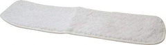 Rubbermaid - 18-1/2" Long x 5-1/2" Wide Microfiber Dust Mop Pad - Hook & Loop, White - Apex Tool & Supply