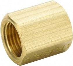 Parker - 1/8" Tube OD, Brass Flared Tube Inverted Union - 5/16-28 UNF, Flare x Flare Ends - Apex Tool & Supply