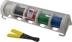 Alpha Wire - 24 AWG, 7 Strand, 500' OAL, Hook Up Wire - Black, Blue, Green, Red & White PVC Jacket, 0.057" Diam - Apex Tool & Supply