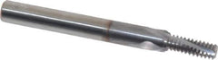 Vargus - #10-32, #12-32 to 3/8-32 UNEF, UNF, 0.15" Cutting Diam, 3 Flute, Solid Carbide Helical Flute Thread Mill - Internal Thread, 0.391" LOC, 1.772" OAL, 3/16" Shank Diam - Apex Tool & Supply