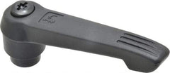 KIPP - 1/2-13, 1" Hub Diam, Glass Fiber (Steel Components) Tapped Adjustable Clamping Lever - 4.29" OAL, 2.4" High, 0.67" Hole Depth - Apex Tool & Supply