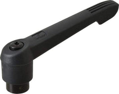 KIPP - 5/8-11, 1.18" Hub Diam, Glass Fiber (Steel Components) Tapped Adjustable Clamping Lever - 4.96" OAL, 2.83" High, 0.91" Hole Depth - Apex Tool & Supply