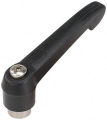 KIPP - M10 x 1.5, 25.5mm Hub Diam, Glass Fiber (Stainless Steel Components) Tapped Adjustable Clamping Lever - 109mm OAL, 61mm High, 17mm Hole Depth - Apex Tool & Supply