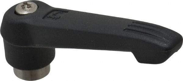 KIPP - 1/4-20, 0.71" Hub Diam, Glass Fiber (Stainless Steel Components) Tapped Adjustable Clamping Lever - 2.95" OAL, 1.63" High, 0.47" Hole Depth - Apex Tool & Supply