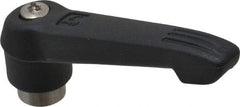 KIPP - 1/4-20, 0.71" Hub Diam, Glass Fiber (Stainless Steel Components) Tapped Adjustable Clamping Lever - 2.95" OAL, 1.63" High, 0.47" Hole Depth - Apex Tool & Supply