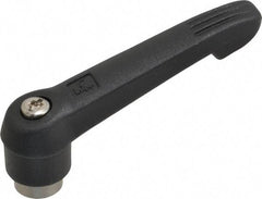 KIPP - 5/16-18, 0.71" Hub Diam, Glass Fiber (Stainless Steel Components) Tapped Adjustable Clamping Lever - 2.95" OAL, 1.63" High, 0.47" Hole Depth - Apex Tool & Supply