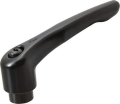 KIPP - 5/8-11, 1.22" Hub Diam, Zinc Die Cast (Steel Components) Tapped Adjustable Clamping Lever - 4.96" OAL, 2.87" High, 0.91" Hole Depth - Apex Tool & Supply