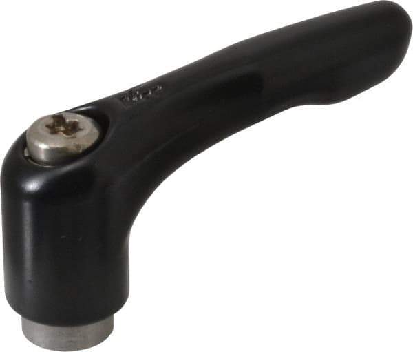 KIPP - 1/4-20, 0.51" Hub Diam, Zinc Die Cast (Stainless Steel Components) Tapped Adjustable Clamping Lever - 1.85" OAL, 1.22" High, 0.35" Hole Depth - Apex Tool & Supply