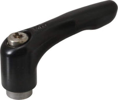 KIPP - 1/4-20, 0.51" Hub Diam, Zinc Die Cast (Stainless Steel Components) Tapped Adjustable Clamping Lever - 1.85" OAL, 1.22" High, 0.35" Hole Depth - Apex Tool & Supply
