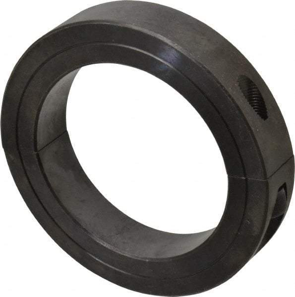 Climax Metal Products - 3-3/16" Bore, Steel, Two Piece Clamp Collar - 4-1/2" Outside Diam, 7/8" Wide - Apex Tool & Supply