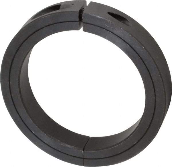 Climax Metal Products - 3-15/16" Bore, Steel, Two Piece Clamp Collar - 5-1/4" Outside Diam, 7/8" Wide - Apex Tool & Supply