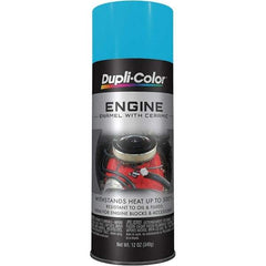 Dupli-Color - 12 oz Torque N' Teal Automotive Heat Resistant Paint - Gloss Finish, 500°F Max Temp, Comes in Aerosol Can - Apex Tool & Supply