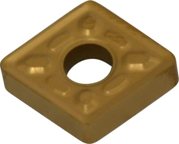 Kennametal - CNMG322 P Grade KC730 Carbide Turning Insert - TiN Finish, 80° Diamond, 3/8" Inscr Circle, 1/8" Thick, 1/32" Corner Radius - Apex Tool & Supply