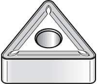 Kennametal - TNMG33133 33 Grade KT315 Cermet Turning Insert - TiN/TiCN/TiN Finish, 60° Triangle, 3/8" Inscr Circle, 3/16" Thick, 1/64" Corner Radius - Apex Tool & Supply