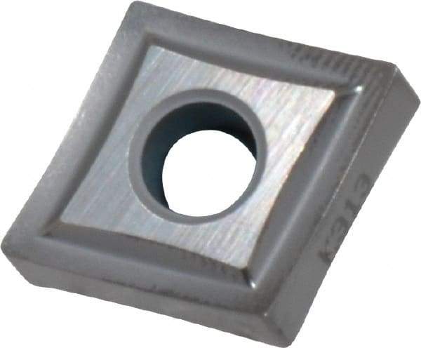Kennametal - CNMP431 Grade K313 Carbide Turning Insert - Uncoated, 80° Diamond, 1/2" Inscr Circle, 3/16" Thick, 1/64" Corner Radius - Apex Tool & Supply