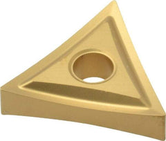 Kennametal - TNMP431 Grade KC850 Carbide Turning Insert - TiC/TiCN/TiN Finish, 60° Triangle, 1/2" Inscr Circle, 3/16" Thick, 1/64" Corner Radius - Apex Tool & Supply