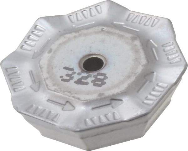 Iscar - OFMR0704 76 Grade IC328 Carbide Milling Insert - TiCN Finish, 0.1791" Thick, 0.7008" Inscribed Circle, 0.6mm Corner Radius - Apex Tool & Supply
