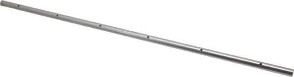 Thomson Industries - 1/2" Diam, 2' Long, Steel Predrilled Round Linear Shafting - 60-65C Hardness, 0.031 Tolerance - Apex Tool & Supply