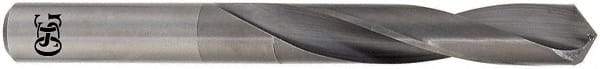 OSG - 9/64" 118° Solid Carbide Jobber Drill - Bright Finish, Right Hand Cut, Spiral Flute, Straight Shank, 2-1/2" OAL, Standard Point - Apex Tool & Supply