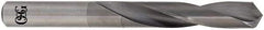 OSG - 9/64" 118° Solid Carbide Jobber Drill - Bright Finish, Right Hand Cut, Spiral Flute, Straight Shank, 2-1/2" OAL, Standard Point - Apex Tool & Supply