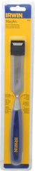 Irwin - 10-3/4" OAL x 1" Blade Width Wood Chisel - Polypropylene Handle - Apex Tool & Supply