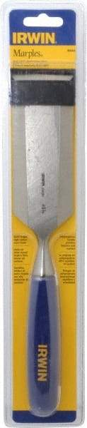 Irwin - 10-3/4" OAL x 2" Blade Width Wood Chisel - Polypropylene Handle - Apex Tool & Supply